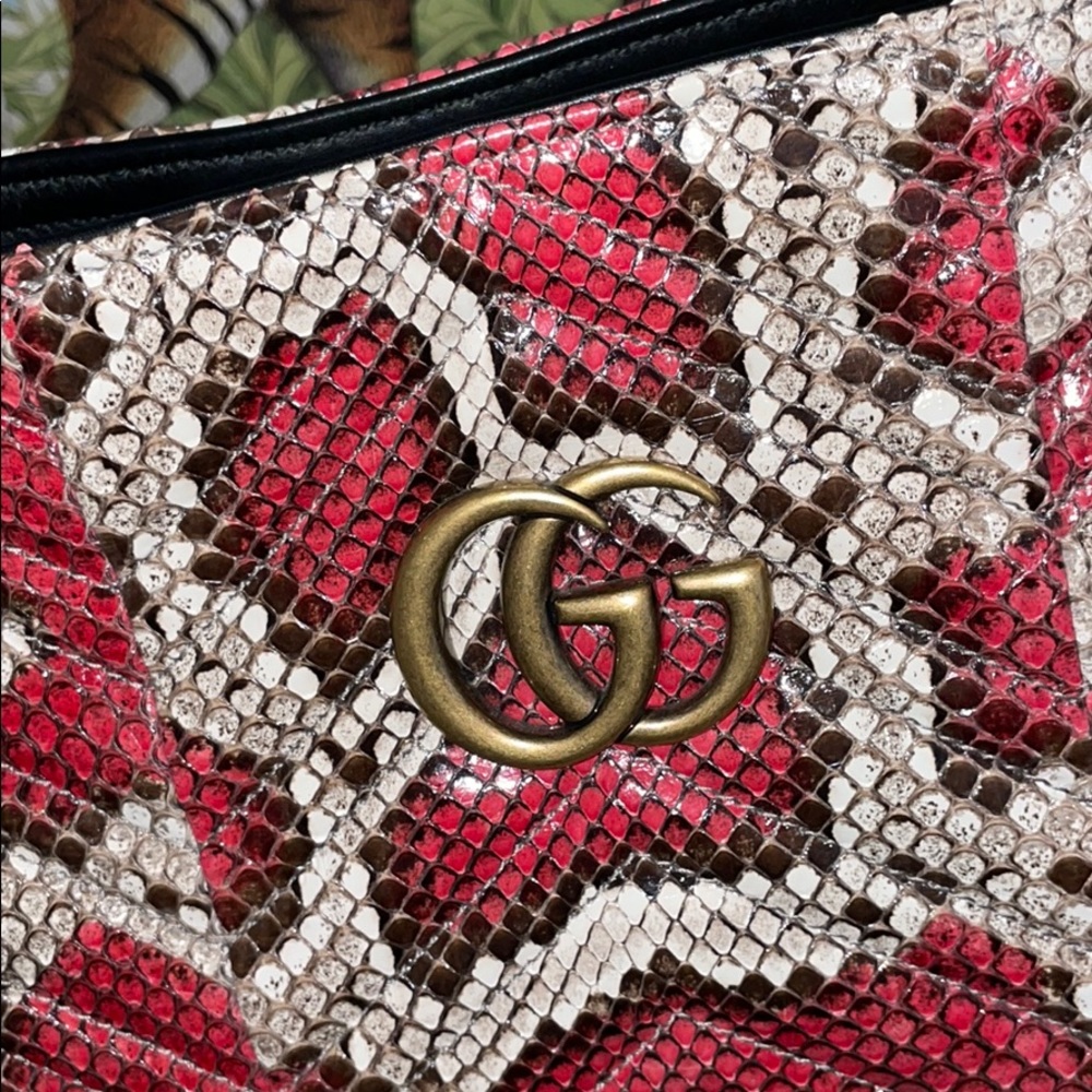 GUCCI MEDIUM GG MARMONT TOTE PYTON 2.0 ✨SUPER RARE ✨ - Picture 3 of 7